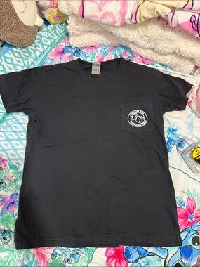 Pink Victoria secret women Black Pocket Tee with Subtle Logo S